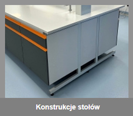 Konstrukcje stołów laboratoryjnych